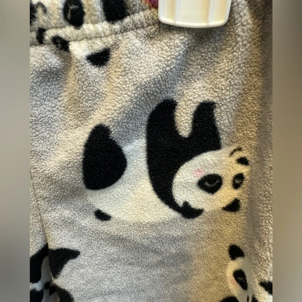 Carter’s 2T Girls Grey & White Panda Animal Fleece Pajama Pants